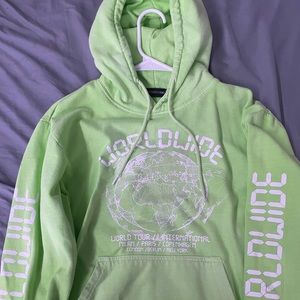Lime Green Hoodie from PrettyLittleThing, Size XS